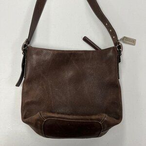 Vintage Coach Brown Leather Bucket Shoulder Purse Classic G2J-9186